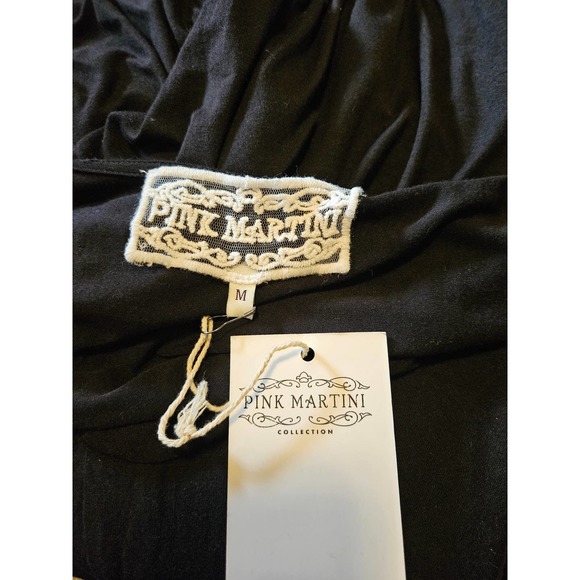 Pink Martini Collection sleeveless Summer Jumpsuit. Bkack Size Medium - Picture 5 of 5